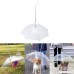 UJuly Transparent PE Pet Umbrella for Small Dog Cat Rain Gear with Leash Provides Protection from Rain Snow Wet Weather Best Gift for Dogs and Pet Lover - B07D7BDLPS