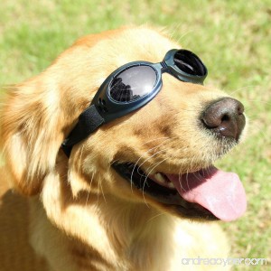Dog Sunglasses UV Protective Windproof Anti-fog Goggles for Pet - B073PRHF82