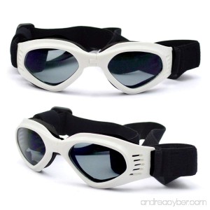 ENJOYING Pet Dog Sunglasses - Protective Eyewear Goggles Small Waterproof Protection (White) - B013SZNJEW