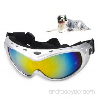 GLE2016 Dog Goggles - Multi-Color Pet UV Protection Sunglasses Eyewear with Strap  Cool for Running  Swimming  and riding - B06XFKFDPQ
