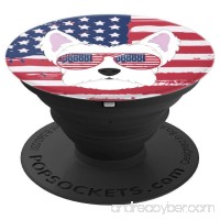 Proud Westie White Terrier Patriotic Dog Flag Sunglasses - PopSockets Grip and Stand for Phones and Tablets - B07FXSTC3X