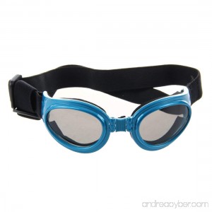 SODIAL(R) Blue Framed Pet Puppy Dog UV Protection Doggles Goggles Sunglasses Eyewear - B00KBPMKI4