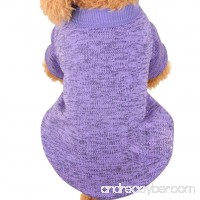 Axchongery Dog Sweater  Solid Pet Fleece Sweater Winter Puppy Sweatshirts Small Doggy Knitwear - B079JYBQ3Y