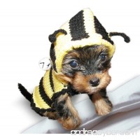 Bee Dog Sweater Dog Costume Yorkie Clothes Hoodie Pet Apparel Puppy Clothing Outfit Different Sizes - B012VX39MY
