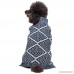 Blueberry Pet 8 Patterns Blue & White Diamond Pattern or Vintage Octagons and Squares Dog Sweater - B00N4M4AD4
