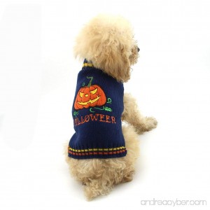 Delifur Halloween Pumpkin Dog Sweater Pet Costume Fashion Holiday Party Puppy Gift for Dogs and Cats by - B074V9H9J5