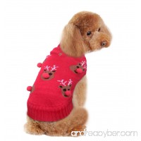Holiday Christmas Reindeer Vintage Classic Dog Sweater (10"  12"  14"  16"  20") Festive Dress - B0728D1Q2R