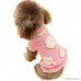 JoyTale Turtleneck Flower Studded Pet Dog Sweater Apparel Pink Female Girl Dog Winter Clothes - B0776YMMBB