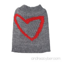 Midlee Red Heart Dog Sweater by - B01M1DU4OB