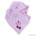 Custom Name Embroidered Pink Paw Prints Pet Blanket - B01F1LKEZ8