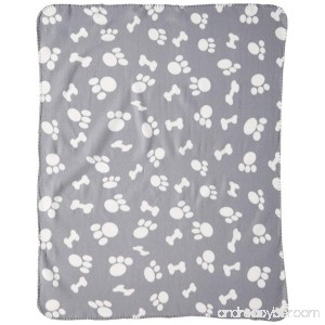 Evelots Fleece Pet Blanket 46 L x 36 W Soft & Durable For Cats & Dogs - B00MRAUBD2