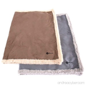 Max and Neo Faux Suede Fleece Dog Blanket - One Side Soft Furry Fleece One Side Faux Suede - We Donate a Blanket to a Dog Rescue for Every Blanket Sold - B078HC9CPZ