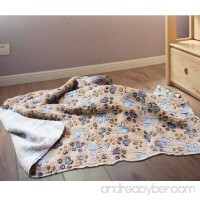 Pet Blankets Super Soft and Fluffy Premium Flannel Fleece Fabric Soft Dog Throw Blanket Cute Paw Prints for Dog and Cat - B0799N7NK1