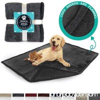 PetAmi Premium Pet Blanket for Dog  Cat  Puppy  Kitten | Plush Pet Fleece Blanket for Medium & Large Dogs | Reversible  Warm  Sherpa Microfiber Throw – 40 x 50 Inches - B075FCK359