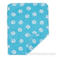 UEETEK Pet Blanket for Dog Cat Animal Paw Print Double-sided Fleece Blankets All Year Round Puppy Kitten Bed Sleep Mat - B07881NHSP