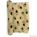 Venneti Pet Blanket Large For Dog Cat Animal 39 x 27 Inches Fleece Black Paw Print All Year Round Puppy Kitten Bed Warm Sleep Mat Fabric - B07CSDD2KK