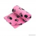 WZYuan Puppy Blanket Paw Prints Pet Cushion Small Dog Cat Bed Soft Warm Sleep Mat (Pink) - B01D8F4NF6