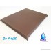 2x Pack Deluxe Brown Taffeta Fabric 100% Washable Waterproof Resistant Replacement Dog Bed Zippered Duvet Case - COVERS ONLY - B073KVX2Q5