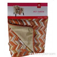 40" x 60" Orange Chevron Pet Throw Blanket for Dogs or Cats - B01DIC02VI