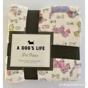 A Dog’s Life Pet Throw/Blanket - A Pet’s Gift - B0784V724T