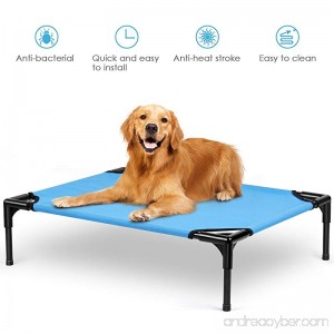 amzdeal Dog Bed Elevated Dog Bed Enhanced Washable Dog Cot Cat Bed Puppy Beds for Spring Summer - B079BJYYDR