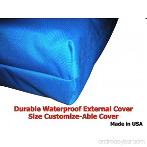 Customizable 40x28x4 Waterproof External Dog Bed Cover Only - B00BTR55N0