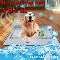 DODOING Soft Summer Cooling Mat for Dogs Cats Kennel Mat Breathable Travel Indoor & Outdoor Pet Bed Liner Mattress  Non-Toxic Dog Mat  Floor Bed Car Sofa Pad - B07FZR2LFX