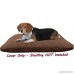 Dogbed4less DIY Durable Brown Denim Pet Bed External Duvet Cover and Waterproof Internal Case for Small Medium to Extra Large Dog - Covers only - B01N9PS9W1
