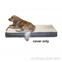 Petbed4less Cream Color Super Soft Fleece Plush Top Pet Bed Dog Bed Zipper Cover Small  Medium to Super Large - 8 sizes - Replacement Zipper Cover only - B0786HX72G