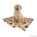 Rainbowee Pet Blanket Fleece Bed Small Dog Puppy Cat Sleep Mat Cover with Paw Prints Assorted Color - B071NJVYS8