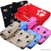 Vellhater Creative Winter Print Soft Blanket Beds for Pet Dogs (Pink bottom-black claw) - B074T8C493