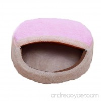 Binmer(TM) Pet Dog Puppy Cat Warm Bed House Plush Cozy Nest Mat Pad Warm Bed Pink - B06XGBCJ72