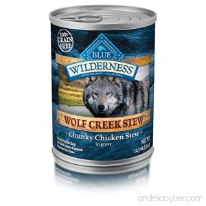 Blue Buffalo Wilderness Wolf Creek Stew High Protein Grain Free Natural Wet Dog Food - B00KJH3542
