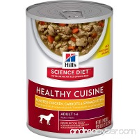 Hill's Science Diet Adult Healthy Cuisine Roasted Chicken  Carrots & Spinach Stew Wet Dog Food  12.5 oz  Case of 12 - B07BL2SBYT