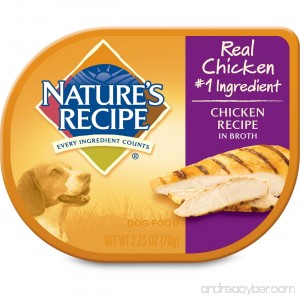 Nature's Recipe Wet Dog Food Chicken Recipe In Broth (12 Pack) 2.75 oz - B07CJP4RVB
