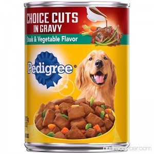 Pedigree Choice Cuts With Steak and Vegetables Wet Dog Food 13.2 Ounces (Pack of 12) - B01NBM9MKF