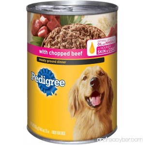 Pedigree Meaty Ground Dinner With Chopped Beef Canned Dog Food. Formulated To Meet the Nutritional Levels Established by the AAFCO Dog Food Nutrient Profiles For Maintenance. - B008572K1C
