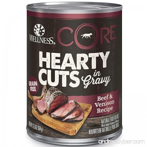 Wellness Core® Hearty Cuts Natural Wet Grain Free Canned Dog Food 12.5-Ounce Can (Pack of 12) - B01ADDG0VQ