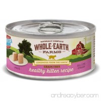 Whole Earth Farms 24 Case Grain Free Real Healthy Kitten Recipe  2.75 oz - B07FVY37TH