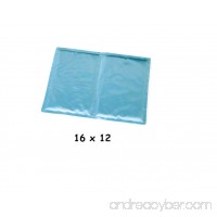 Cooling Mat For Dogs Solid Blue Available in Two Sizes For Indoor or Outdoor Use(Small - 16L x 12W) - B01M5AUT7W