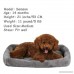 Dog Bed Padded Bolster QIAOQI Breathable Cats Pets Cushion Beds Mats - B079HD8FYZ