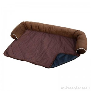 HappyCare Textiles Reversible Rectangle Pet Bed with Dog Paw Printing Medium size - B01N137SCF