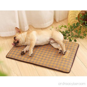 Kingswell Pet Cooling Mat for Dogs & Cats Breathable Self Cooling Pad Ultra Soft Comfortable Blanket Bed for Large Dog and Cat Sleeping in Summer - B07DRJWR22