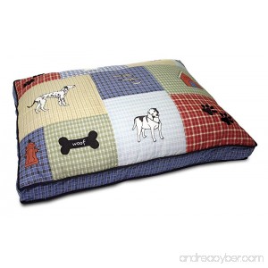 Petmate Quilted Applique Dog Bed Classic Dog Motif Large Grand - B0024E9OZW