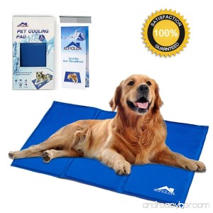 Whalek Cooling Mat Pressure Activated Chilly Dog Cat Bed Gel Mat Blue with Pet Pooper Comb Perfect for Floors Couches Car Seats Pet Beds & Kennels - B07781DXFW