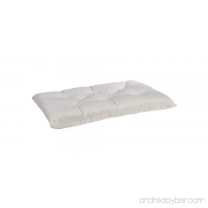 Bowsers Tufted Cushion Large Ivory Sheepskin - B07CPNGCPV