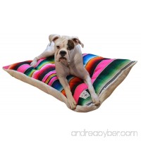 Del Mex Mexican Serape Blanket and Sherpa Dog Bed Pillow - B077GHT42Z