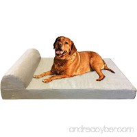 Dogbed4less Head Rest Pillow Orthopedic Gel Cooling Memory Foam Dog Bed  Waterproof Liner with Durable Pet Bed Cover  XXL 55X37 Inch - B07519HP15