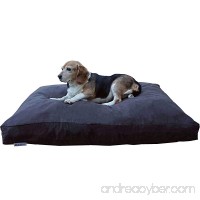 Dogbed4less Large Memory Foam Dog Bed Pillow with Orthopedic Comfort  Waterproof Liner and Espresso Microsuede Pet Bed Cover 41X27 Inches - B071RQCH5H