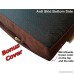 Dogbed4less Orthopedic Dog Bed with Memory Foam for Medium Large Pet Waterproof Liner Washable Micro Suede Espresso Cover 41X27X4 Inch (Fit 42X28 Crate) - B075HKZ94S